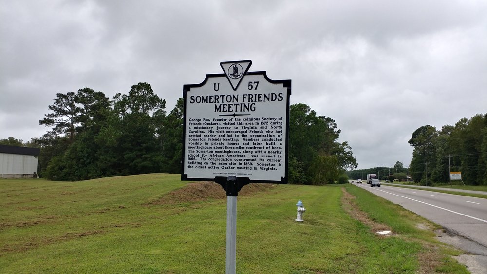 SOMERTON FRIENDS MEETING HISTORICAL MARKER Updated July 2024 US58