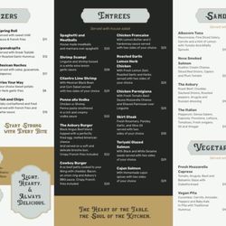 The Asbury’s Fork & Flame - Menu