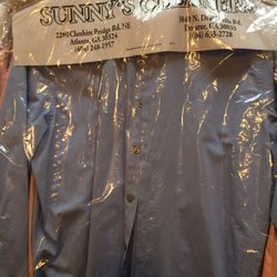 Sunny's Cleaners - Professionally Dry Cleaned Button Down Shirts.