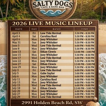 Salty Dogs Cafe and Bark Bar - Bars Near Me - Supply, North Carolina Salty Dogs Cafe and Bark Bar - Bars Near Me - Supply, North Carolina
