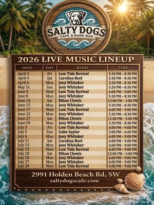 Menu photo 1 Salty Dogs Cafe and Bark Bar Supply, NC Menu photo 1 Salty Dogs Cafe and Bark Bar Supply, NC