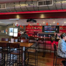 Cerberus Brewing Company - Interior view of the bar. It was early and they weren't busy. We were operating off Eastern Time so dinner needed to come early!