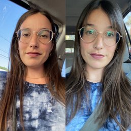 Haircut before and after. Haircut before and after.