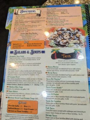 Menu photo 2 El Cozumel Mexican Grill Burton, MI