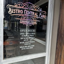 Bistro Central Parc {8/17/2025}