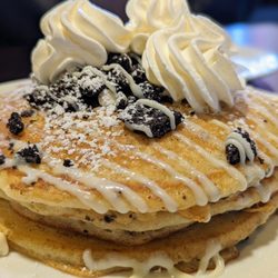 Oreo cookies and cream pancakes