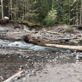 Ramona Falls - river you get to cross - Hiking Near Me Ramona Falls - river you get to cross - Hiking Near Me