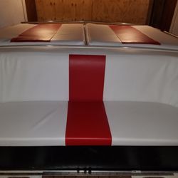 Becker Canvas & Upholstering - Highly recommend STAY AWAY from this place! Very slow and do not know how to do interior! Look at the wrinkles!