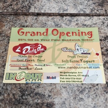 Dada Deli - Grand opening!! Also have frozen yogurt and Popsicles soon! - Delis Near Me - North Haven, Connecticut