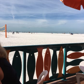 Frenchy's Rockaway Grill - view from table at lunch. its january and you're sitting in snow. - Seafood Near Me - Clearwater Beach, Florida Frenchy's Rockaway Grill - view from table at lunch. its january and you're sitting in snow. - Seafood Near Me - Clearwater Beach, Florida