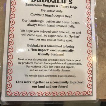 BubbaLu's - Burgers Near Me - Hot Springs, Arkansas