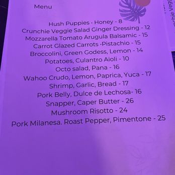La Monstera - Menú - French Near Me - Rincón, Puerto Rico