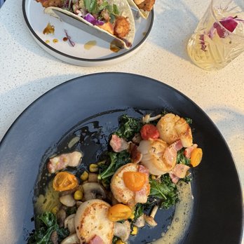 Deck. - Pan-Seared Scallops and Fish Tacos - Hawaiian Near Me - Honolulu, Hawaii Deck. - Pan-Seared Scallops and Fish Tacos - Hawaiian Near Me - Honolulu, Hawaii