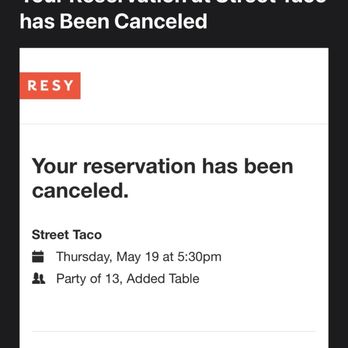 Street Taco - My reservation canceled by street taco - Cocktail Bars Near Me - New York, New York Street Taco - My reservation canceled by street taco - Cocktail Bars Near Me - New York, New York