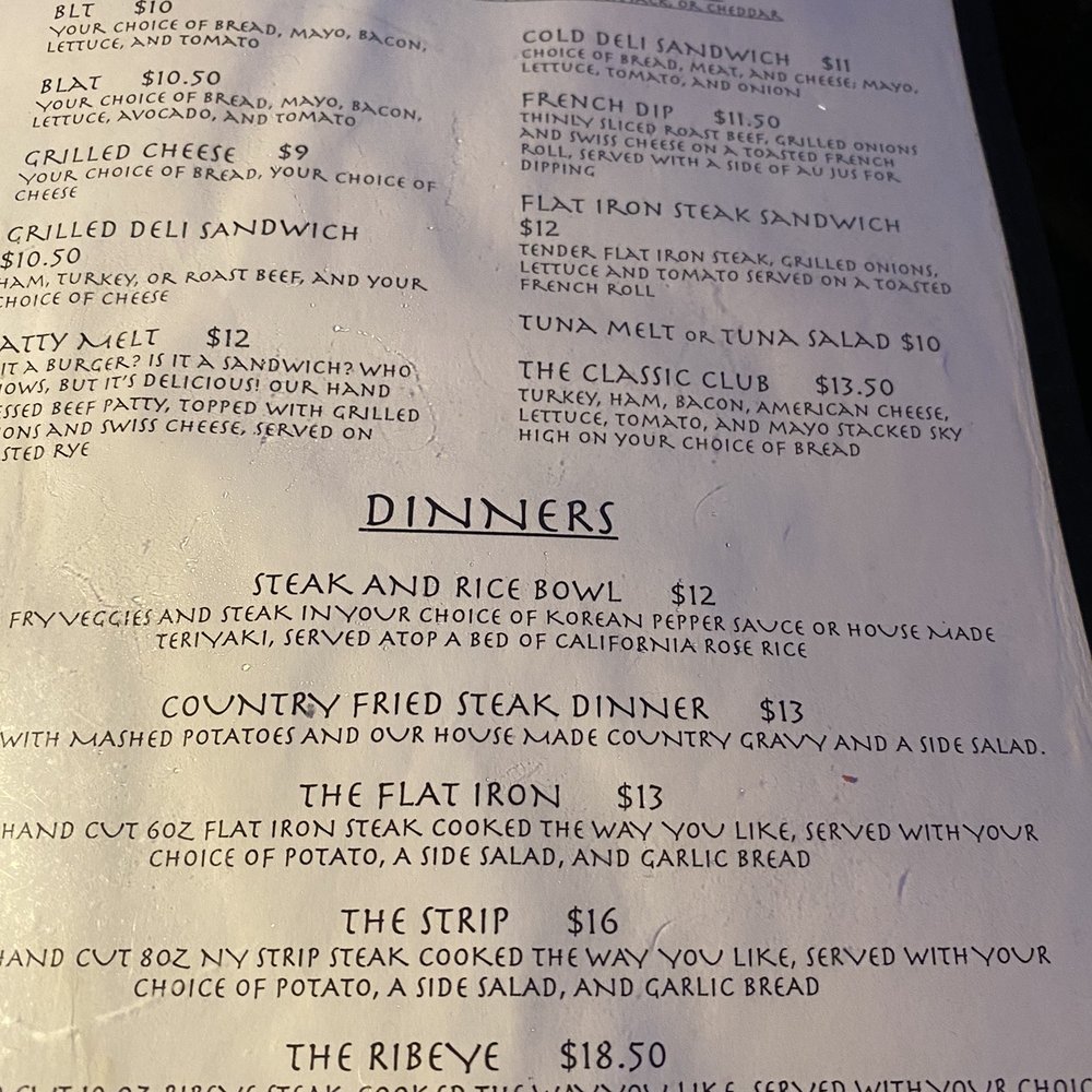The Viking Lounge - Menu 11/2022 - Lounges Near Me - Lacey, Washington