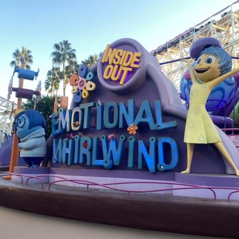 Inside Out Emotional Whirlwind - Inside Out Emotional Whirlwind Sign - Amusement Parks Near Me - Anaheim, California