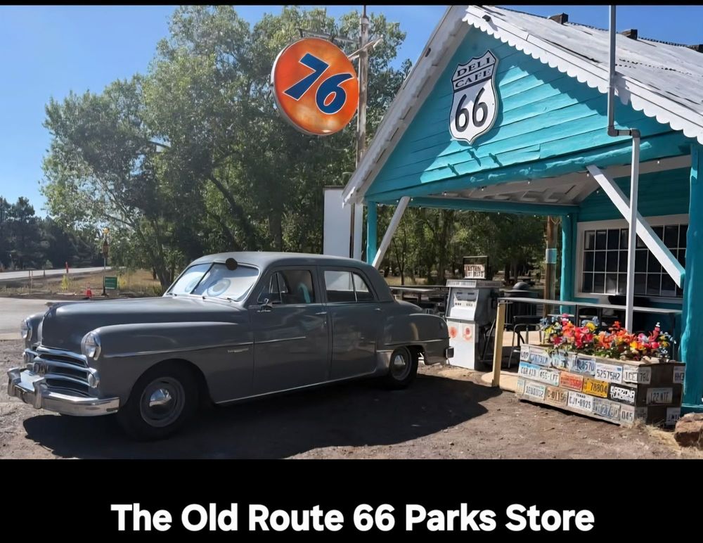 The Old Route 66 Parks Store Logo