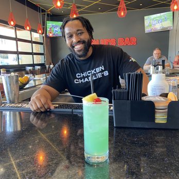 Chicken Charlie's Table - My delicious cocktail made by this fabulous bartender - American Near Me - San Diego, California