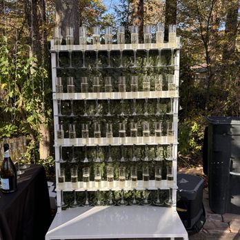 Mayhem Mobile Bar & Event Planning - Simple champagne wall - Bartenders Near Me Mayhem Mobile Bar & Event Planning - Simple champagne wall - Bartenders Near Me