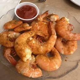 1/2 lb steamed shrimp 1/2 lb steamed shrimp