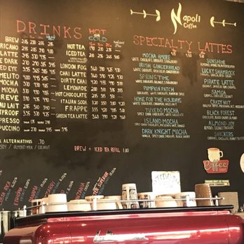 Napoli Coffee - Menu! Everything sounds good! - Coffee & Tea Near Me - Albuquerque, New Mexico Napoli Coffee - Menu! Everything sounds good! - Coffee & Tea Near Me - Albuquerque, New Mexico