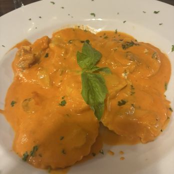 Posillipo - Cheese ravioli with pink sauce - Italian Near Me - North Providence, Rhode Island Posillipo - Cheese ravioli with pink sauce - Italian Near Me - North Providence, Rhode Island