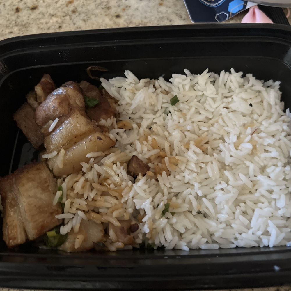 Mad Dumplings - Irvine - The saddest pork belly rice bowl I've ever seen. - Asian Fusion Near Me - Irvine, California