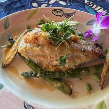 Mama's Fish House - Kanpachi with Crab & Lobster - Seafood Near Me - Paia, Hawaii Mama's Fish House - Kanpachi with Crab & Lobster - Seafood Near Me - Paia, Hawaii
