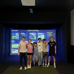 A-Team Sports Training Facility - Golf simulator fun!