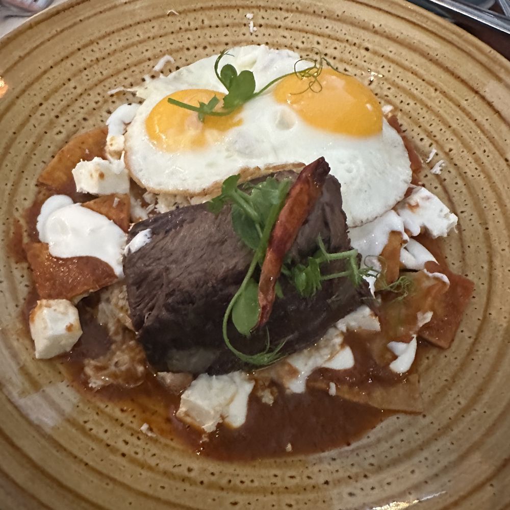 Marenca - Chilaquiles with a Costilla de res - Breakfast & Brunch Near Me - Tijuana, BCN Marenca - Chilaquiles with a Costilla de res - Breakfast & Brunch Near Me - Tijuana, BCN