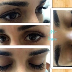 Eyelash extension and eyebrows