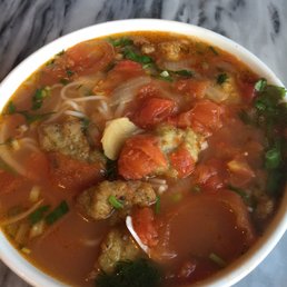Squid patties noodle soup! Squid patties noodle soup!