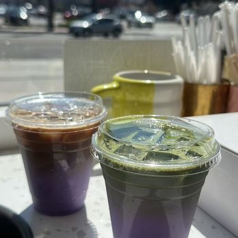 Moonbridge Doughnut Studio - Ube Matcha and Ube Coffee - Donuts Near Me - Long Beach, California