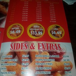 Snappers Seafood and Chicken - Menu