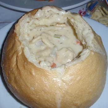 The Wharf - New England Clam chowder bread boulle - Seafood Near Me - Fort Bragg, California