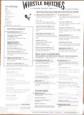 Menu photo 3 Whistle Britches - Plano Plano, TX Menu photo 3 Whistle Britches - Plano Plano, TX