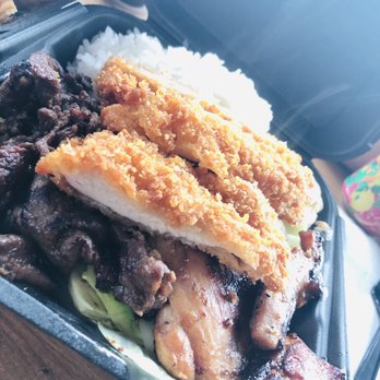 Shaka - Chicken & Beef Combo; BBQ Chicken & Katsa - Hawaiian Near Me - The Colony, Texas Shaka - Chicken & Beef Combo; BBQ Chicken & Katsa - Hawaiian Near Me - The Colony, Texas