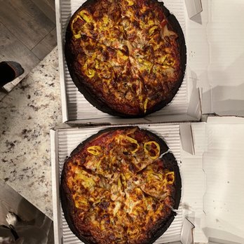 J T's Pizza & Subs - Burnt. Pizza. Like they had to see the pizza they put in the box right? - Pizza Near Me - Simpsonville, Kentucky