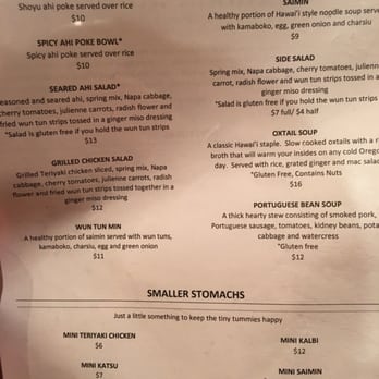 Kama'aina - Menu - Hawaiian Near Me - Forest Grove, Oregon Kama'aina - Menu - Hawaiian Near Me - Forest Grove, Oregon