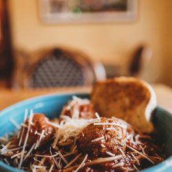 The Market - Courthouse Square - Spaghetti and meatballs are a dinner favorite.