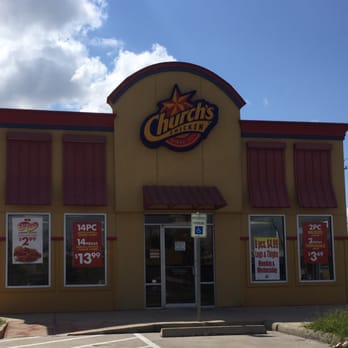Church's Chicken - Storefront from parking lot - Fast Food Near Me - Houston, Texas Church's Chicken - Storefront from parking lot - Fast Food Near Me - Houston, Texas