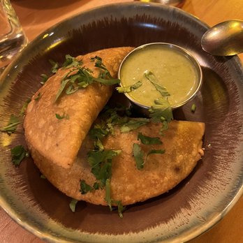Chilam Balam - Artichoke Empanadas, Ricotta, Epazote, Salsa Verde - Mexican Near Me - Chicago, Illinois