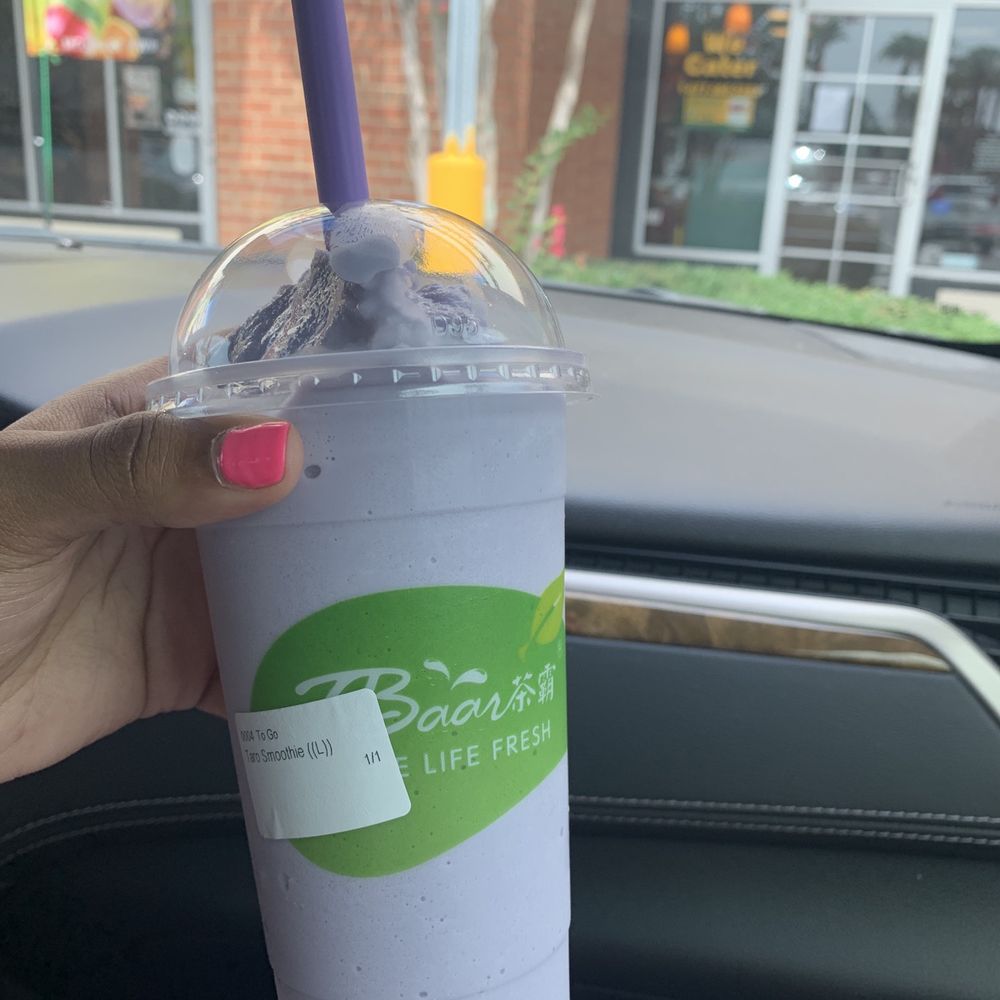 Tbaar Cafe Oakleaf - Taro Smoothie (Large) - Cafes Near Me - Jacksonville, Florida