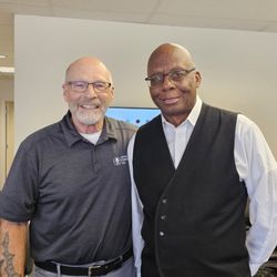 Office Furniture EZ - Founder Gary & Consultant Will at Office Furniture EZ's Headquarters in Denver at 3860 N Revere Street, Suite A.