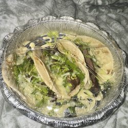 Dos Margaritas 3 - 3 steak tacos with cheese and lettuce