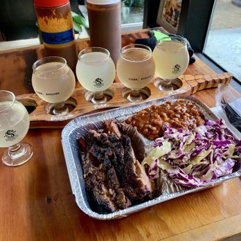 Serpentine Cider - apple, guava, pineapple, juniper, apple pie, tv dinner with brisket, beans, coleslaw - Cideries Near Me - San Diego, California Serpentine Cider - apple, guava, pineapple, juniper, apple pie, tv dinner with brisket, beans, coleslaw - Cideries Near Me - San Diego, California