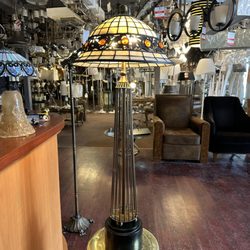 Lighting Center - Customer came in with an art deco floor lamp and we had the perfect lampshade replacement for it looks amazing!