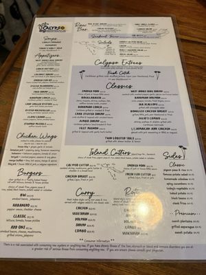 Menu photo 6 Calypso Restaurant & Raw Bar Pompano Beach, FL Menu photo 6 Calypso Restaurant & Raw Bar Pompano Beach, FL