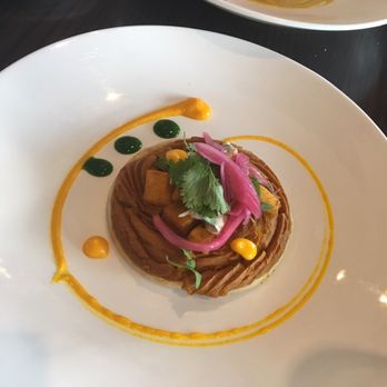 Provision - Squash tart. Curried and heavy on the cinnamon. Very much like a dessert. So delish! - New American Near Me - Indianapolis, Indiana Provision - Squash tart. Curried and heavy on the cinnamon. Very much like a dessert. So delish! - New American Near Me - Indianapolis, Indiana