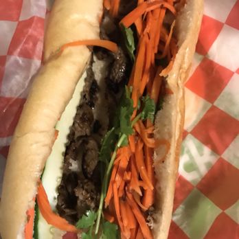 Quickly Asian Fusion Cafe - Inside the beef banh mi sans pate. - Bubble Tea Near Me - Mobile, Alabama Quickly Asian Fusion Cafe - Inside the beef banh mi sans pate. - Bubble Tea Near Me - Mobile, Alabama